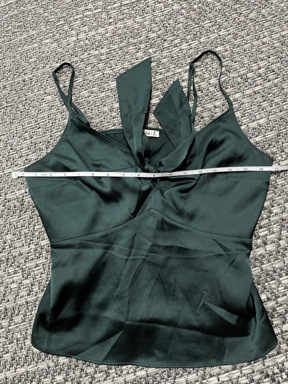 Abercrombie & Fitch | Green Fit And Flare Tank With Bow - Picture 5 of 11